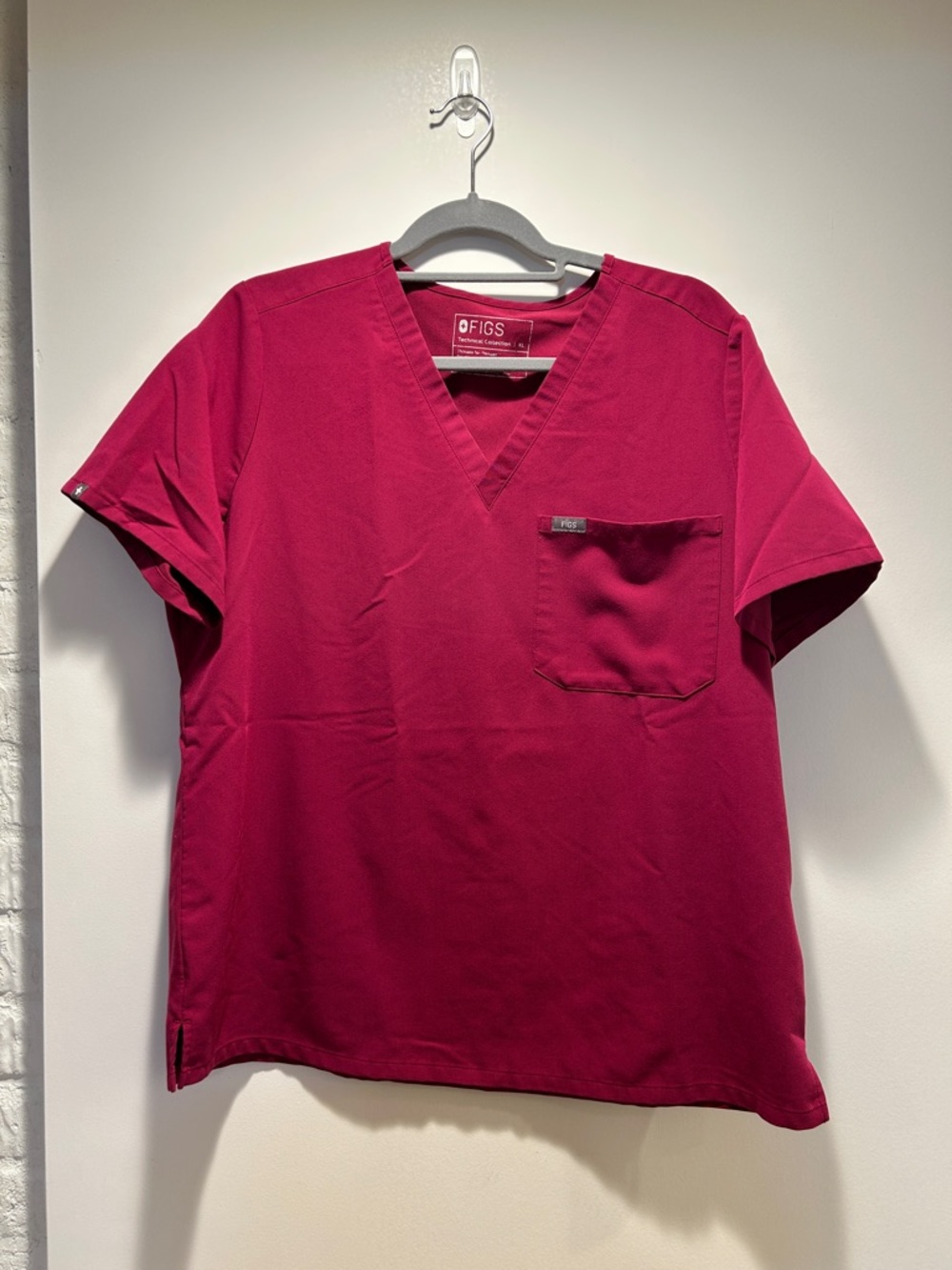 FIGS Women’s Dark Magenta Catarina Scrub Top